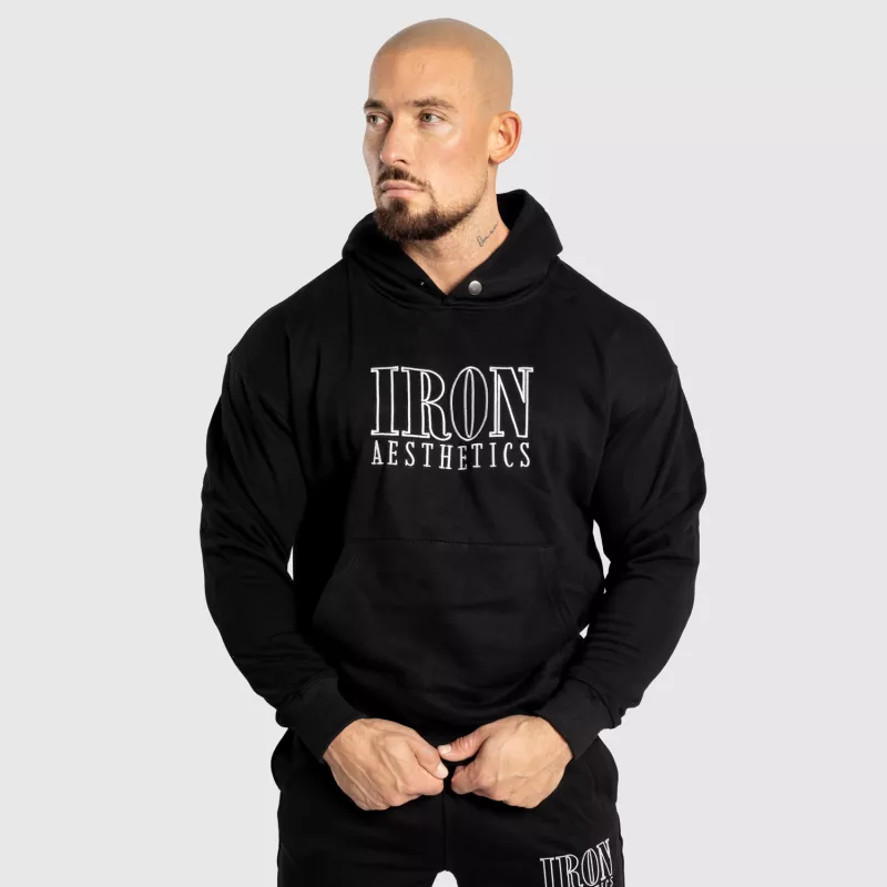 Hanorac pentru bărbați Iron Aesthetics Swaggie, negru-6