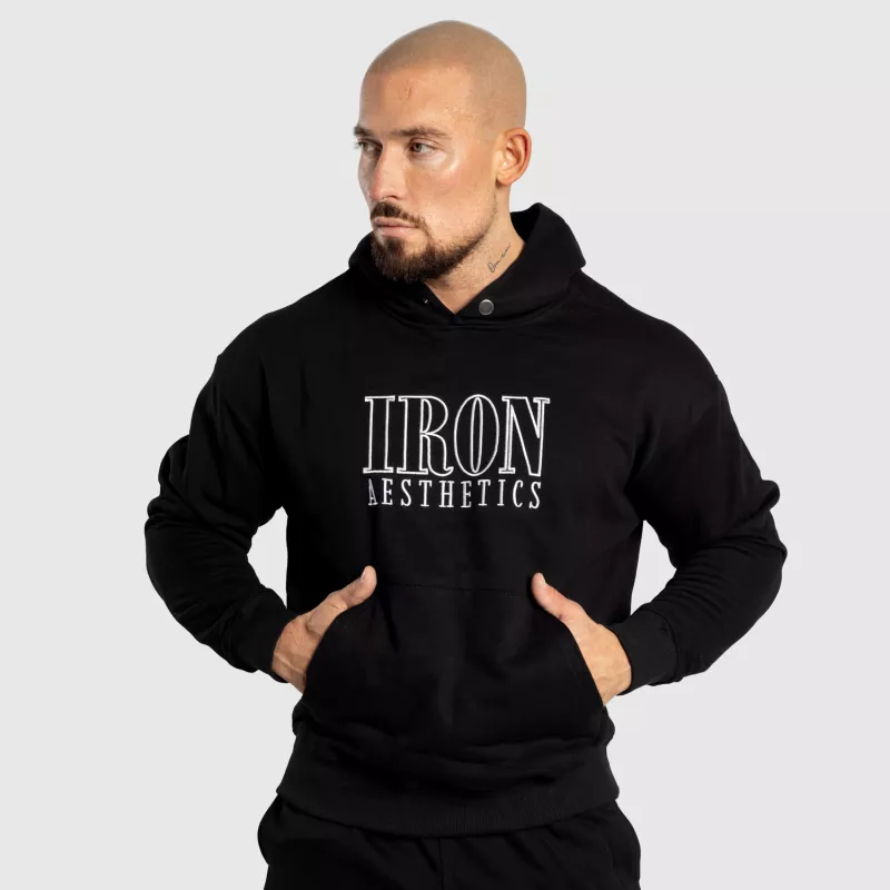 Hanorac pentru bărbați Iron Aesthetics Swaggie, negru-2