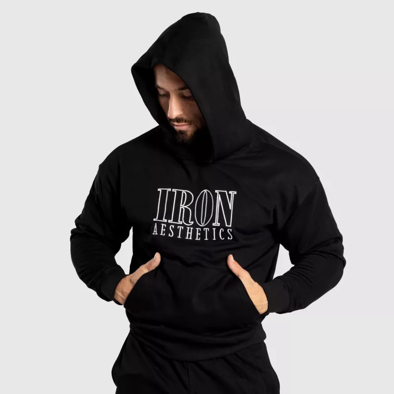 Hanorac pentru bărbați Iron Aesthetics Swaggie, negru-4