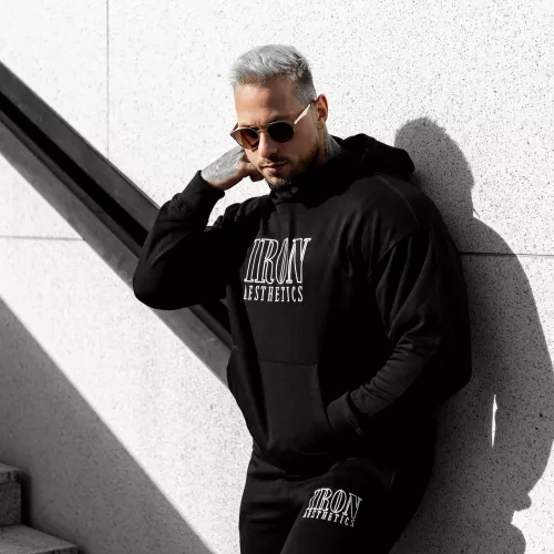 Hanorac pentru bărbați Iron Aesthetics Swaggie, negru